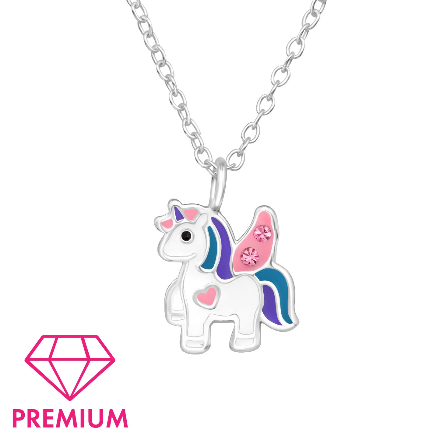 Kids Unicorn Necklace – 925 Sterling Silver | Belumiee