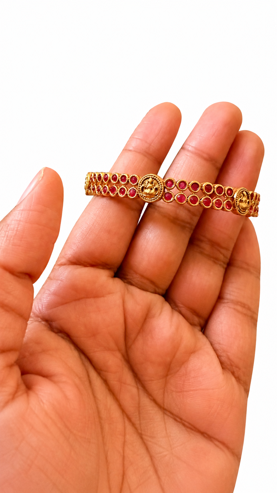 Lakshmi Ruby Temple Bangles