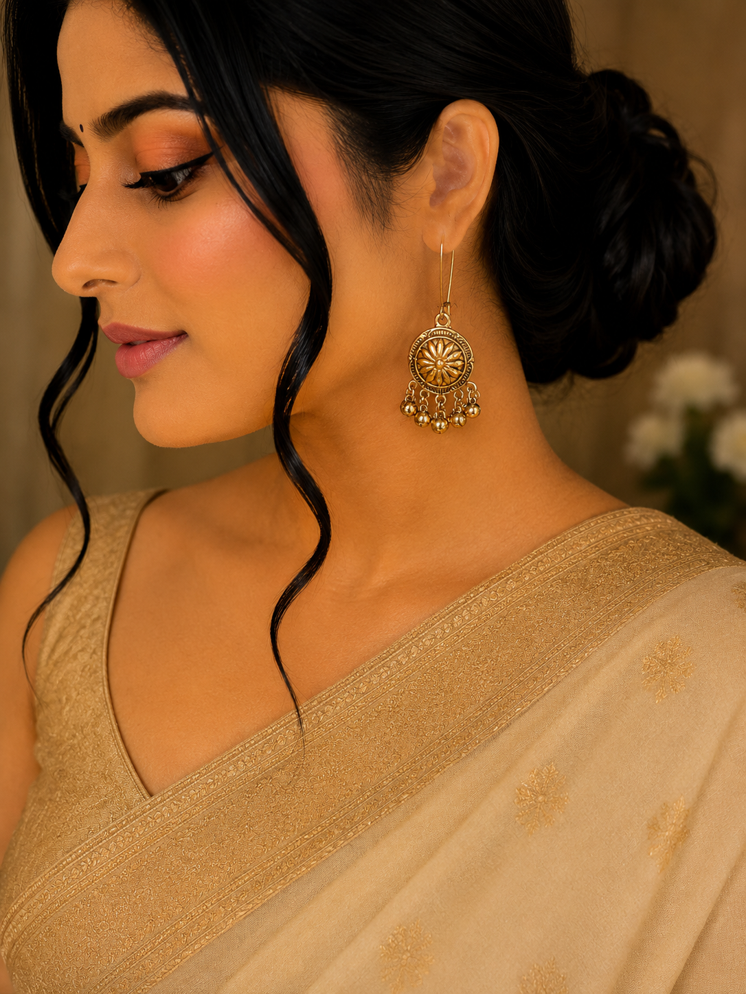 Sunburst Heritage Drop Earrings