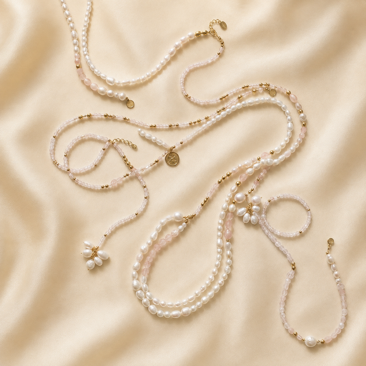 Beaded and pearl-style jewellery collection at Belumiee