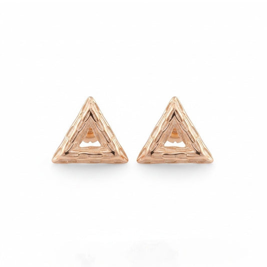 Triangle Stud Earrings – 925 Sterling Silver | Belumiee