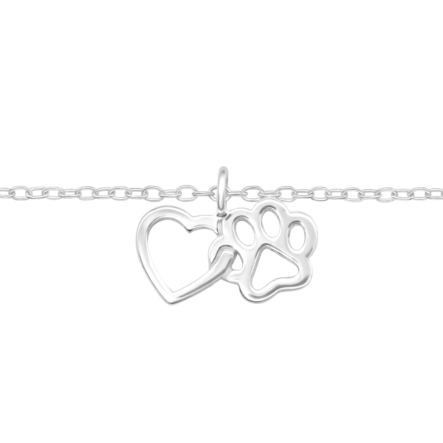 Heart & Paw Bracelet – 925 Sterling Silver | Belumiee