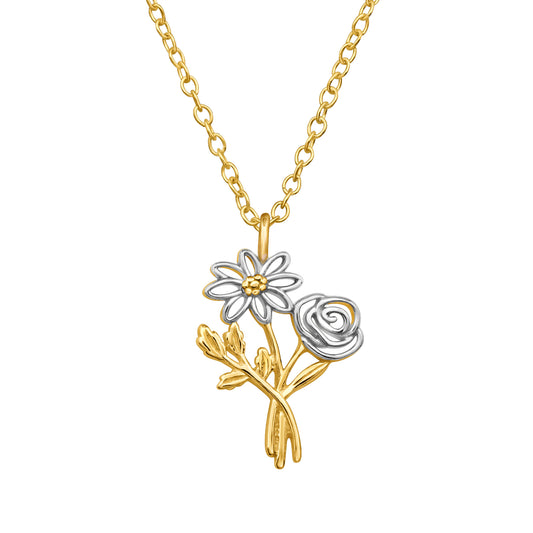 Flowers Necklace – 925 Sterling Silver | Belumiee