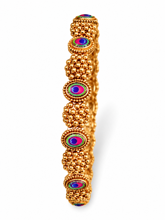 Mayura Antique Peacock Bead Bangles