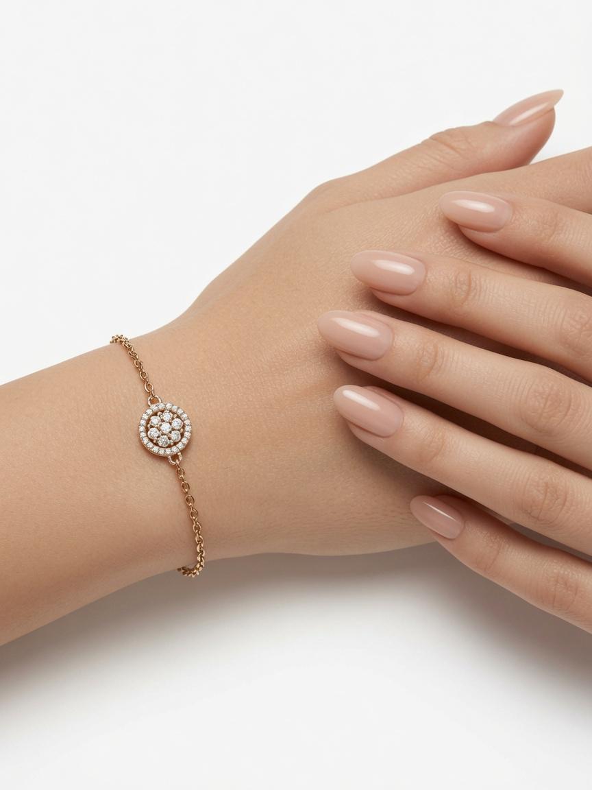 Sterling silver Radiance Chain Bracelet by Belumiee featuring a delicate, interconnected chain design and polished finish.