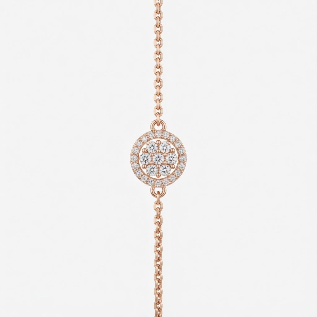 Sterling silver Radiance Chain Bracelet by Belumiee, featuring a delicate chain design with a polished finish.