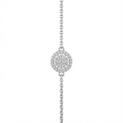 Silver-finish Radiance Chain Bracelet in 925 sterling silver.