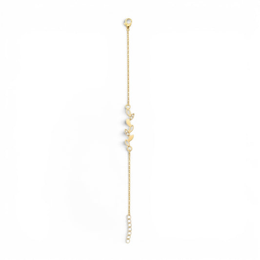 Dainty Leaf Bracelet - 925 Streling Silver | Belumiee